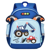 Children Cute Cartoon Shoulder Bag Kindergarten Schoolbag Casual Versatile Backpacks, Style: Digger (Royal Blue)