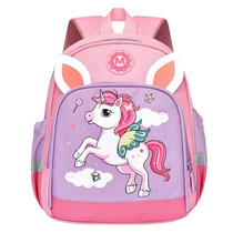 Children Cute Cartoon Shoulder Bag Kindergarten Schoolbag Casual Versatile Backpacks, Style: Pony (Pink)