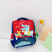 XKWZKIDS Kindergarten Children School Bag Cute Cartoon Shoulder Bag, Style: Dinosaur (Red)