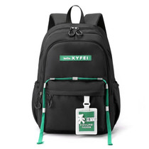 XYFEI Casual Student Schoolbag Versatile Shoulder Bag Travel Outdoor Backpacks(Black)