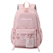 XYFEI Casual Student Schoolbag Versatile Shoulder Bag Travel Outdoor Backpacks(Pink)