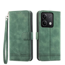 For Xiaomi Redmi Note 13 Dierfeng Dream Line TPU + PU Leather Phone Case(Green)