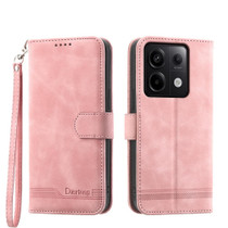 For Xiaomi Redmi Note 13 Pro Dierfeng Dream Line TPU + PU Leather Phone Case(Pink)