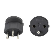HD-153 With Lock EU To Switzerland Convertible Plug With Ground Wire Travel Adaptor
