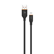 TOTU CB-6-L 15W USB to 8 Pin Silicone Data Cable, Length: 1m(Black)