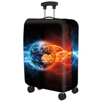 Thickened Dustproof High Elastic Suitcase Protective Cover, Color: Ice Fire Plannet(L)