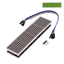 MAX7219 Point Battage Module LH Control Single-Chip Module 4 In 1 Display With 5P Cable, Specification: Green Light
