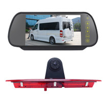 PZ466 Car Waterproof 170 Degree Brake Light View Camera + 7 inch Rearview Monitor for Ford Transit 2014-2015