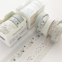 5rolls /Box 3m Washi DIY Decoration Handbook Tape Set, Color: Pine