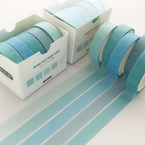 5rolls /Box 3m Washi DIY Decoration Handbook Tape Set, Color: Summer