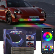 Car Phantom Daytime Running Lights LED Streamer Warning Turning Lights, Length: AR15-150cm APP+RF Model