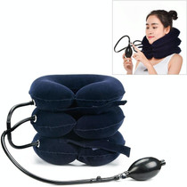 Household Full Cashmere Cervical Traction Instrument Neck Protection Inflatable Cervical Spine Massage Instrument (Blue)