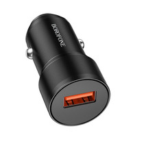 BOROFONE BZ19A Wisdom QC3.0 USB Port Fast Charging Car Charger(Black)
