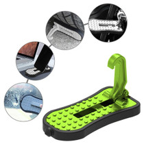 Multi-functional Car Door Sill Step Pedals Pads with Safety Hammer(Green)