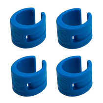 ENLEE 4pcs /Set Mountain Bike Rear And Front Fork Bumper Rubber Protection Ring Cycling Chain Ring Gear(Blue)