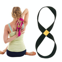 2 PCS Yoga Stretch Belt Cotton Thick Mobius Strip(Black)