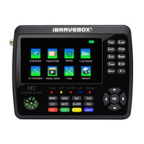 iBRAVEBOX V10 Finder Max 4.3 inch Display Digital Satellite Meter Signal Finder, Support DVB-S/S2/S2X, Plug Type:US Plug(Black)