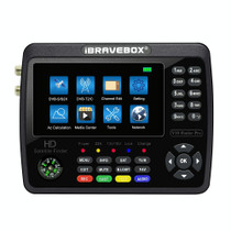 iBRAVEBOX V10 Finder Pro 4.3 inch Display Digital Satellite Meter Signal Finder, Support DVB-S/S2/S2X/T/T2/C, Plug Type:AU Plug(Black)