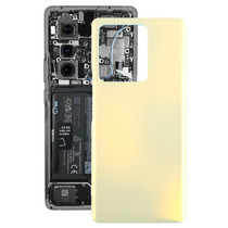 For vivo V27 OEM Glass Material Battery Back Cover(Yellow)