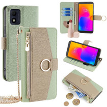 For Alcatel 1B 2022 Crossbody Litchi Texture Leather Phone Case(Green)