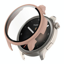 For Amazfit Balance A2286 ENKAY Hat-Prince Full Coverage Tempered Glass Film Integrated PC Watch Case(Pink)