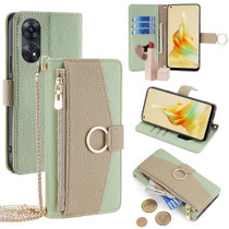 For OPPO Reno8 T 4G Crossbody Litchi Texture Leather Phone Case(Green)