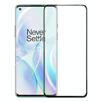 For OnePlus 8 Front Screen Outer Glass Lens (Black)