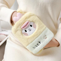 1L Hot Water Bag Dual Hands Plush Cute Hand Warmer, Style: Yellow Duck