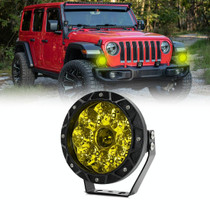 E16 38W 4000LM / 6000K 5 inch Off-road Vehicle Round Work Light(Yellow Light)