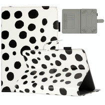 8 inch Dot Pattern Leather Tablet Case(White Black Dot)