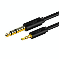 JINGHUA 3.5mm To 6.5mm Audio Cable Amplifier Guitar 6.35mm Cable, Length: 3m