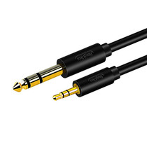 JINGHUA 3.5mm To 6.5mm Audio Cable Amplifier Guitar 6.35mm Cable, Length: 1.5m