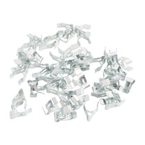 A8247 50pcs / Set No.6 Instrument Panel Fixing Iron Clip(Silver)