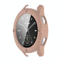 For Xiaomi Watch S3 ENKAY Hat-Prince Full Coverage PC + Tempered Glass Film Integrated Watch Case(Pink)
