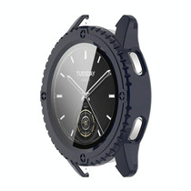 For Xiaomi Watch S3 ENKAY Hat-Prince Full Coverage PC + Tempered Glass Film Integrated Watch Case(Dark Blue)