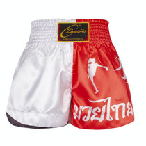 ZhuoAo Boxing Shotgun Clothing Training Fighting Shorts Muay Thai Pants, Style: Red White Stamping(L)