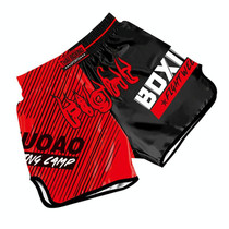 ZhuoAo Boxing Shotgun Clothing Training Fighting Shorts Muay Thai Pants, Style: Highlight Red Stamping(XL)