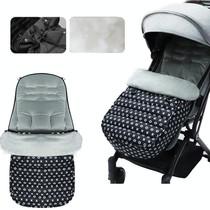 Universal Stroller Sleeping Bag Windproof Footmuff Non-Slip Warm Bunting Bag, Style: Letters Map 