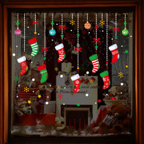 Window Glass Door Removable Christmas Festival Wall Sticker Decoration(6257)