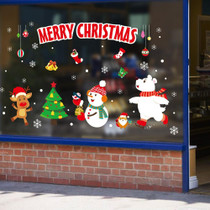 Window Glass Door Removable Christmas Festival Wall Sticker Decoration(6251)