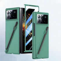 For Xiaomi Mix Fold 3 Integrated Skin Feel PC Phone Case with Pen / Pen Box(Green)