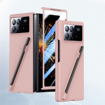 For Xiaomi Mix Fold 3 Integrated Skin Feel PC Phone Case with Pen / Pen Box(Pink)