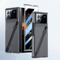 For Xiaomi Mix Fold 3 Integrated Skin Feel PC Phone Case with Pen / Pen Box(Transparent)