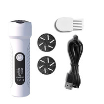 Electric Foot File Pedicure Kit Waterproof Feet Callus Remover, Spec: White