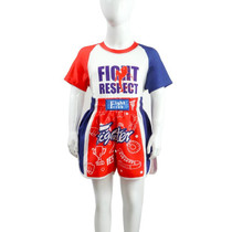 ZhuoAo Boxing Costumes Kids Sparring Fighting Shorts Muay Thai Free Fighting Tights Set, Style: Trophy Cup FIHT(L)