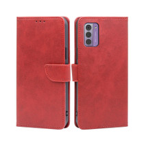 For Nokia G42 5G Calf Texture Buckle Flip Leather Phone Case(Red)