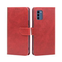 For Nokia C300 4G US Version Calf Texture Buckle Flip Leather Phone Case(Red)