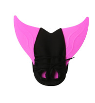 Mermaid Fins Frost Shoes One-Piece Fins Diving Fins, Size: Free Size(F02 Pink Children)