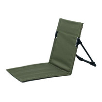 Outdoor Camping Lightweight Comfortable Folding Chair Camping Park Leisure Beach Portable Single Cushion Chair(Army Green)