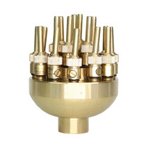 DN25 1 inch Copper Adjustable 3-Layer Flower Nozzle Waterscape Layer Flower Fountain Sprinklers